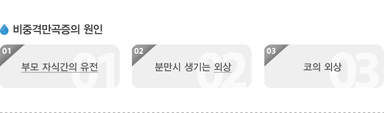 비중격만곡증의 원인